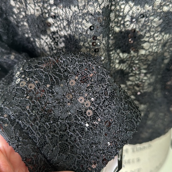 R&M Richards Beaded Black Lace Belaro - Picture 7 of 11